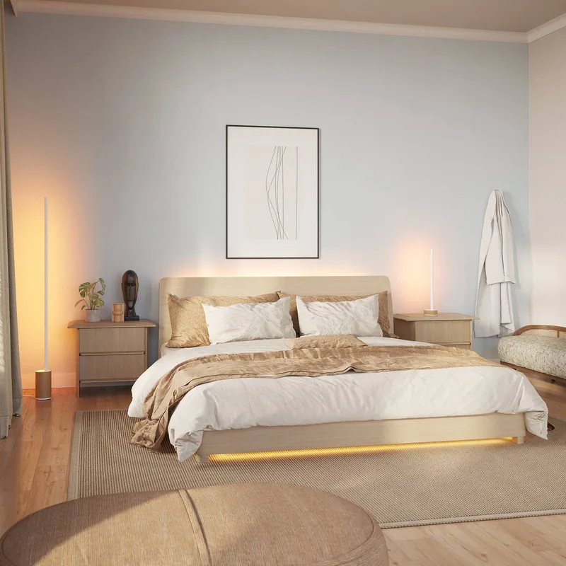 Gradient Signe Eik LED vloerlamp by Philips Hue in White, Licht eiken – product photo 5 of 5
