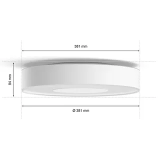 Infuse LED plafondlamp, dimbaar, 38,1 cm von Philips Hue in Weiß – Produktfoto 4 von 5