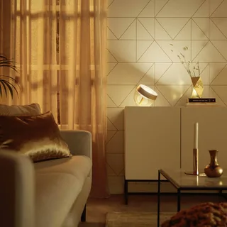 Iris WACA LED tafellamp, goud by Philips Hue in Gold, Transparent – product photo 3 of 5