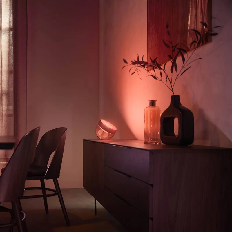 Iris WACA LED tafellamp, koper by Philips Hue in Copper, Transparent – product photo 3 of 5