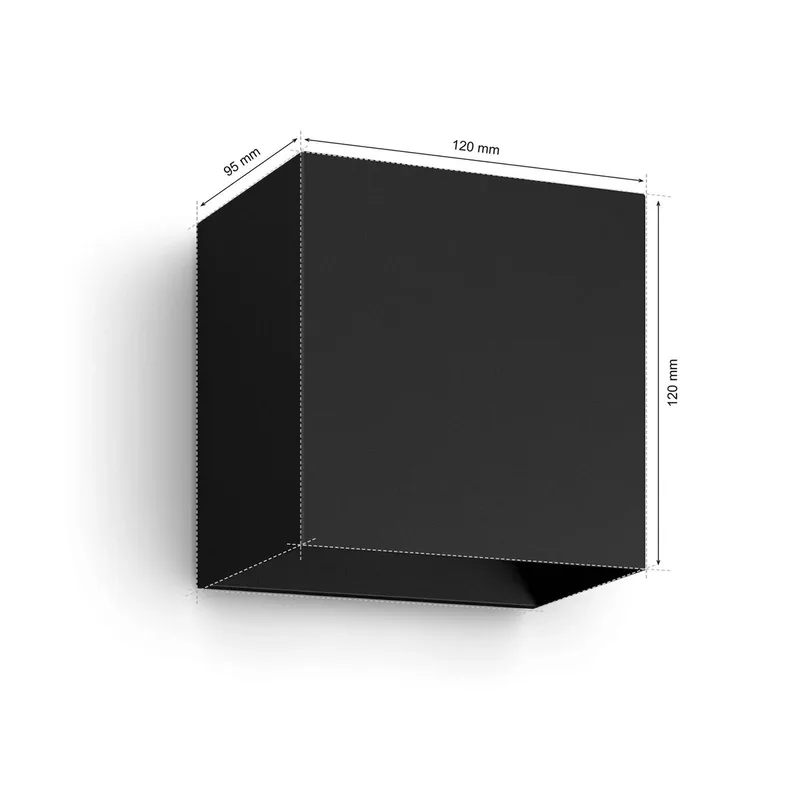LED buiten wandlamp Resonate, RGBW, IP44 de Philips Hue en Noir – photo du produit