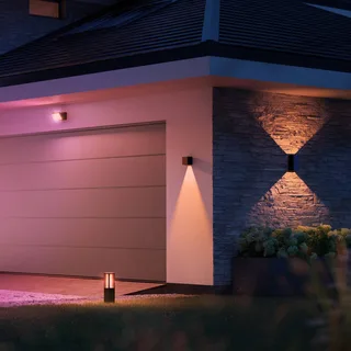 LED buiten wandlamp Resonate, RGBW, IP44 från Philips Hue i Svart – produktbild 5 av 5