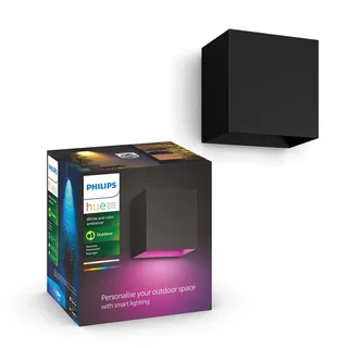 LED buiten wandlamp Resonate, RGBW, IP44 från Philips Hue i Svart – produktbild 2 av 5