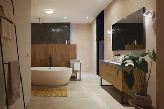 LED Deckenleuchte White Ambiance Devere, für Badezimmer Größe M, 1900lm, Abschaltautomatik, Bluetooth, CCT - über Fernbedienung, Dimmer, Dimmfunktion, Einschlafhilfe, Farbsteuerung, Farbwechsel, Fernbedienung, Infrarot inkl., Memory, nach Trennung vom Netz, Nachtlichtfunktion, Smar de Philips Hue en Blanc – photo du produit 2 sur 5