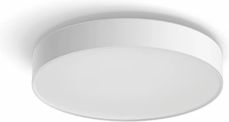 LED Deckenleuchte White Ambiance Devere, für Badezimmer Größe L, 3300lm, Abschaltautomatik, Bluetooth, CCT - über Fernbedienung, Dimmer, Dimmfunktion, Einschlafhilfe, Farbsteuerung, Farbwechsel, Fernbedienung, Infrarot inkl., Memory, nach Trennung vom Netz, Nachtlichtfunktion, Smar by Philips Hue in White – product photo 3 of 5