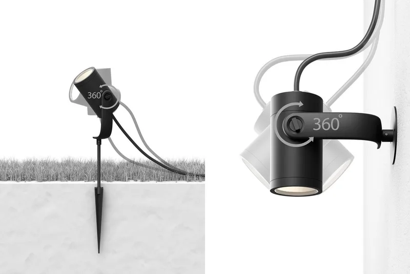 LED Gartenstrahler White & Color Ambiance Lily Spot 1 flg. Erweiterung, Abschaltautomatik, Bluetooth, CCT - über Fernbedienung, Dimmfunktion, Farbsteuerung, Farbwechsel, Leuchtdauer einstellbar, Memoryfunktion, Nachtlichtfunktion, RGB, Smart Home, Timerfunktion, dimmbar über Fern van Philips Hue in Zwart – productfoto 5 van 5