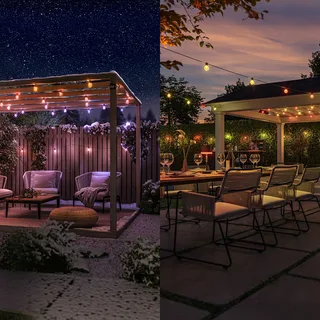 LED lichtketting Festavia Globe 14 m 20 lampjes IP65 van Philips Hue in Zwart, Helder – productfoto 5 van 5