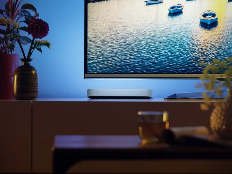 LED Lichtleiste White & Color Ambiance Play Lightbar Doppelpack mit Netzteil, Abschaltautomatik, Bluetooth, CCT - über Fernbedienung, Dimmfunktion, Einschlafhilfe, Farbsteuerung, Farbwechsel, Memory, nach Trennung vom Netz, Nachtlichtfunktion, RGB, Smart Home, Timerfunktion, Weckerfunkti de Philips Hue en Blanc – photo du produit 2 sur 5