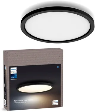 LED Panel White Ambiance Aurelle Panel, Abschaltautomatik, Bluetooth, CCT - über Fernbedienung, Dimmfunktion, Farbsteuerung, Leuchtdauer einstellbar, Memoryfunktion, Nachtlichtfunktion, Smart Home, Timerfunktion, dimmbar über Fernbedienung, erweiterbar, mehrere Helligkeitsstufen, LED fes fra Philips Hue i Sort – produktbillede 3 af 5