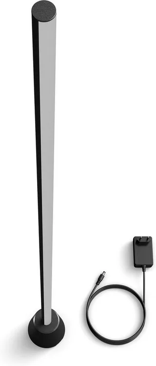 LED Stehlampe Play Stehleuchte, 135 cm, RGBW, Weiß & Farbverläufe, smartes Licht, Abschaltautomatik, Bluetooth, CCT - über Fernbedienung, Dimmer, Dimmfunktion, Farbsteuerung, Farbwechsel, Leuchtdauer einstellbar, Memoryfunktion, Nachtlichtfunktion, RGB, Smart Home, Timerfunktion, Weckerf by Philips Hue in Black – product photo 3 of 5
