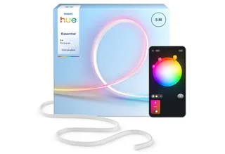 LED-Streifen Essential Flex Gradient LED-Streifen RGBIC farbfähig, lebendige Farben, flexible Innenbeleuchtung, komp. mit gängigen Smart-Home-Assistenten från Philips Hue i Vit – produktbild 1 av 5