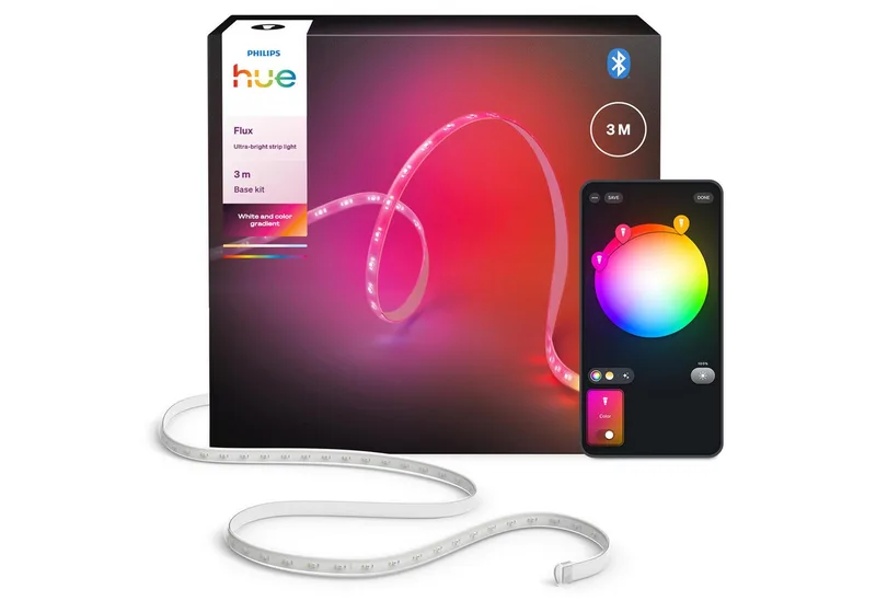 LED-Streifen Flux Ultra Bright Gradient Lightstrip från Philips Hue i Vit – produktbild 1 av 5