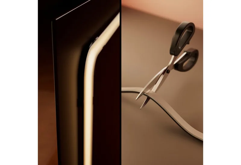 LED-Streifen Play Gradient Lightstrip Pro wahlweise für 65/85/100 Zoll TV, Zuschneidbar, RGBWWIC, weiche Farbverläufe, TV-Synchronisation by Philips Hue in Black – product photo 5 of 5