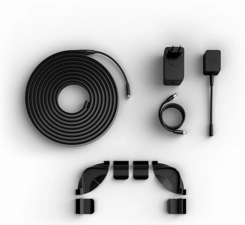 LED-Streifen Play Gradient Lightstrip Pro wahlweise für 65/85/100 Zoll TV, Zuschneidbar, RGBWWIC, weiche Farbverläufe, TV-Synchronisation by Philips Hue in Black – product photo 2 of 5