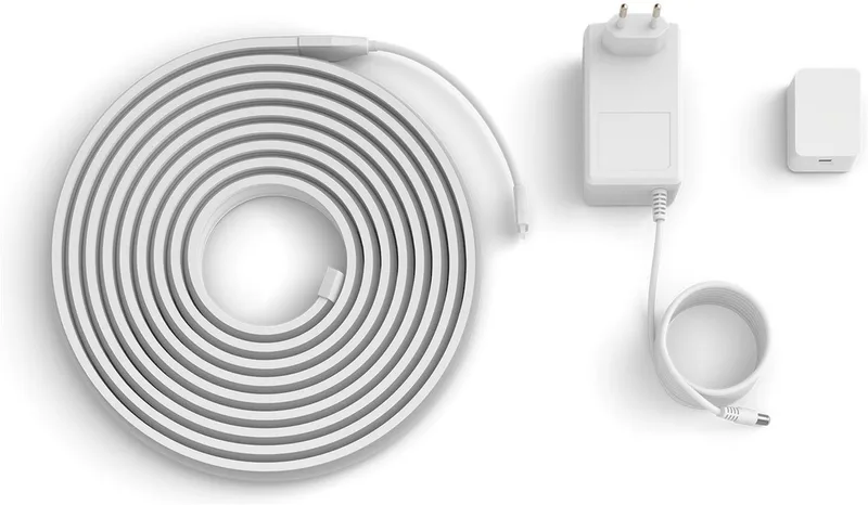 LED Stripe OmniGlow Gradient Premium Lightstrip, Gradient Farbverläufe, App-/Sprachsteuerung, zuschneidbar, Diffusor by Philips Hue in White – product photo 1 of 5