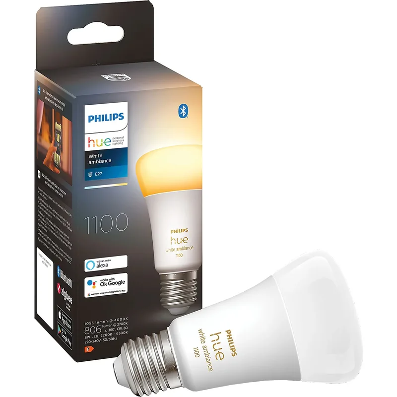 Lichtbron E27 1100 Lumen White Ambiance van Philips Hue – productfoto