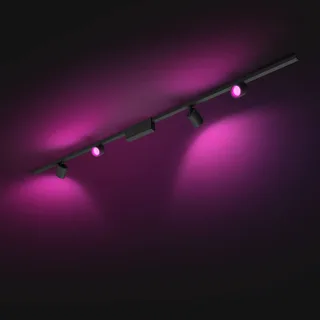 Perifo railsystem 4x spots zwart fra Philips Hue – produktbillede 2 af 5