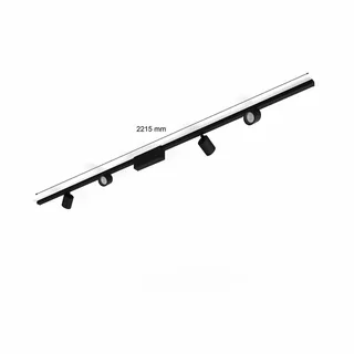 Perifo railsystem 4x spots zwart fra Philips Hue – produktbillede 4 af 5