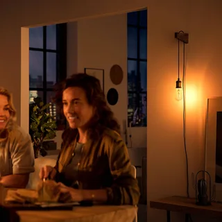 Philips Vintage hanglamp E27, roségoud de Philips Hue en Noir, Roségoud – photo du produit 4 sur 5