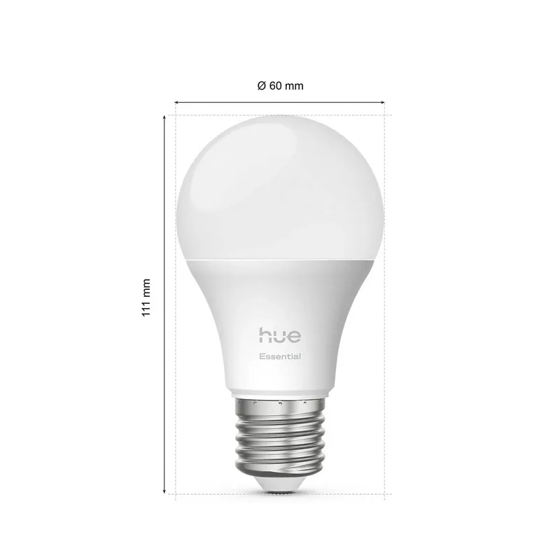 Smart LED lamp E27 A60, 8 W, RGB CCT, set van 3 by Philips Hue – product photo 2 of 5