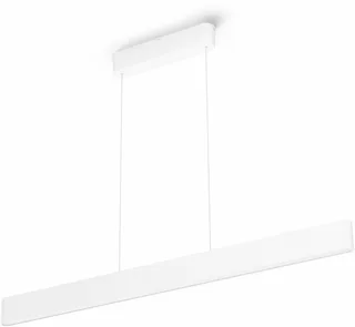Smarte LED-Leuchte White & Color Ambiance Ensis Pendelleuchte Abschaltautomatik, Bluetooth, CCT - über Fernbedienung, Dimmfunktion, Farbsteuerung, Farbwechsel, Leuchtdauer einstellbar, Memoryfunktion, Nachtlichtfunktion, RGB, Smart Home, Timerfunktion, dimmbar über Fernbedienung, e by Philips Hue in White – product photo 4 of 5