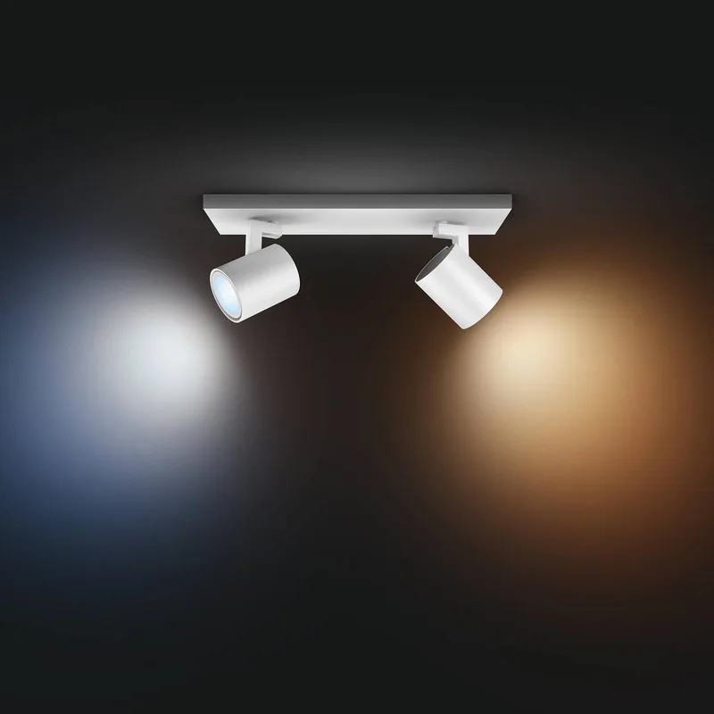 Spot Runner, 2-lamps, GU10, dimmerschakelaar fra Philips Hue i Hvid – produktbillede 4 af 4