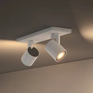 Spot Runner, 2-lamps, GU10, dimmerschakelaar fra Philips Hue i Hvid – produktbillede 1 af 4