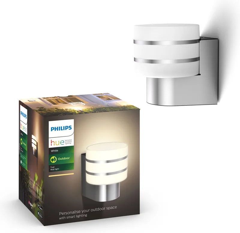 Tuar muurlamp - warmwit licht - aluminium de Philips Hue en Argent – photo du produit