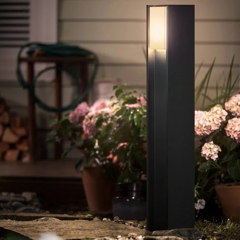 Turaco LED tuinpadverlichting, grijs, regelbaar, slim van Philips Hue in Antraciet, Wit – productfoto 2 van 5