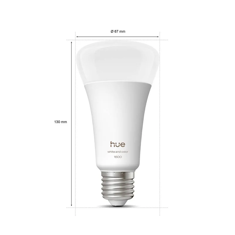 WACA Smart E27 LED, 11,8 W, 1600 lm, CCT, RGB by Philips Hue – product photo 3 of 5