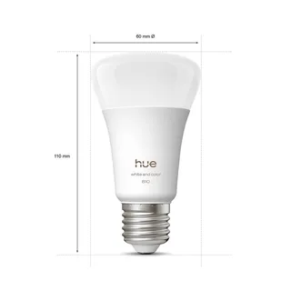 WACA Smart E27 LED, 6 W, 810 lm, CCT RGB set van 4 by Philips Hue – product photo 3 of 5