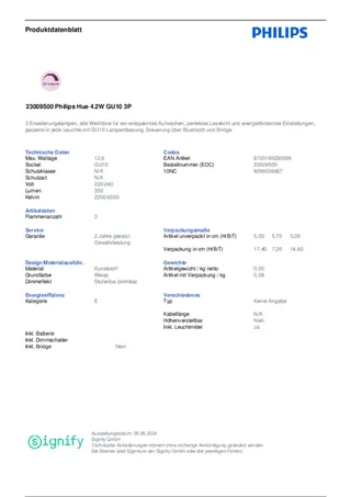 White Ambiance GU10 4,2 W reflectorlamp, set van 3 von Philips Hue – Produktfoto 3 von 3