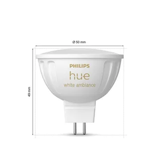 White Ambiance LED lamp 5,1W GU5,3 by Philips Hue in White – product photo 2 of 2