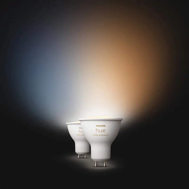 White Ambiance LED-reflectorlamp GU10 4,2 W, set van 2 von Philips Hue – Produktfoto 2 von 2