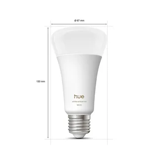 White Ambiance Smart E27 LED, 11,8 W, 1600 lm, CCT by Philips Hue – product photo 3 of 5