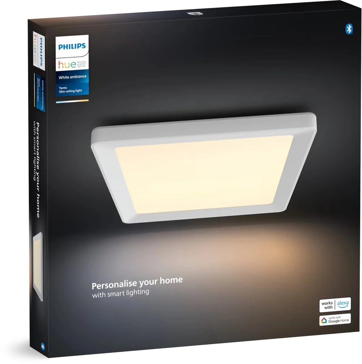 White ambiance Tento plafondpaneel - klein - vierkant - led van Philips Hue – productfoto
