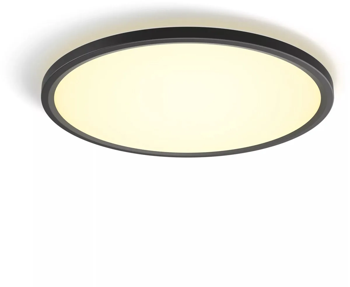 White ambiance Tento rond WA LED-plafondpaneel zwart 42,1 cm de Philips Hue – photo du produit
