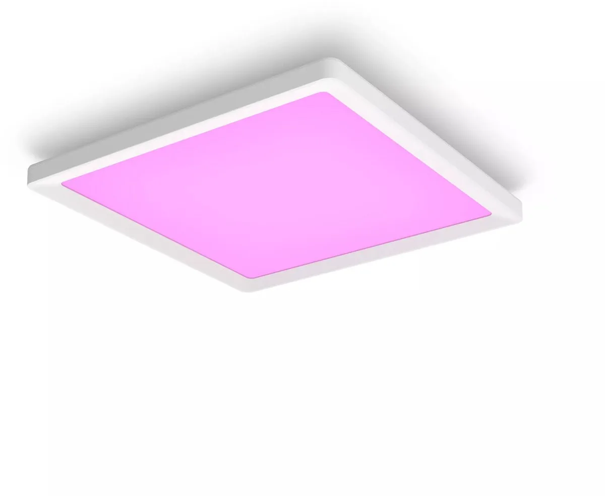 White and Color ambiance Tento vierkant plafondpaneel - middel de Philips Hue – photo du produit