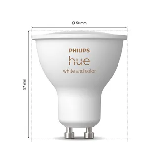 White & Colour Ambiance LED reflectorlamp GU10 4,2 W by Philips Hue – product photo 1 of 2