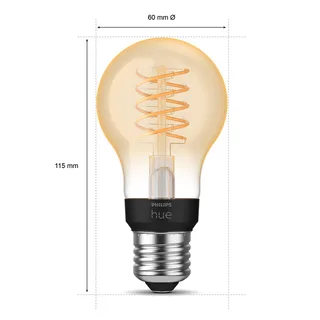 White E27 7W filament A60 550lm by Philips Hue – product photo 5 of 5