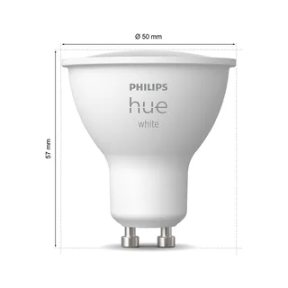 White LED-reflectorlamp GU10 4,2 W, set van 2 by Philips Hue – product photo 1 of 2