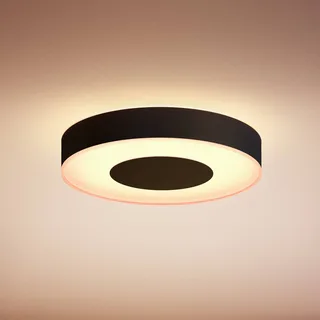 Xamento LED plafondlamp 38cm zwart de Philips Hue en Noir, Blanc – photo du produit 1 sur 5