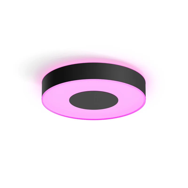 Xamento LED plafondlamp 38cm zwart de Philips Hue en Noir, Blanc – photo du produit 3 sur 5