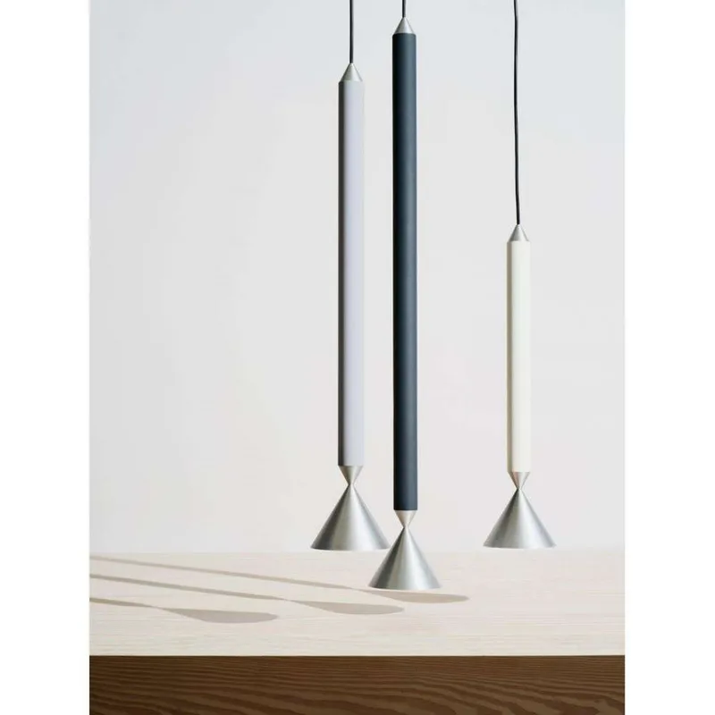 Apollo 39 hanglamp lichtgrijs/gepolijst aluminium - Pholc - Woonkamer - Kunststof by Pholc – product photo