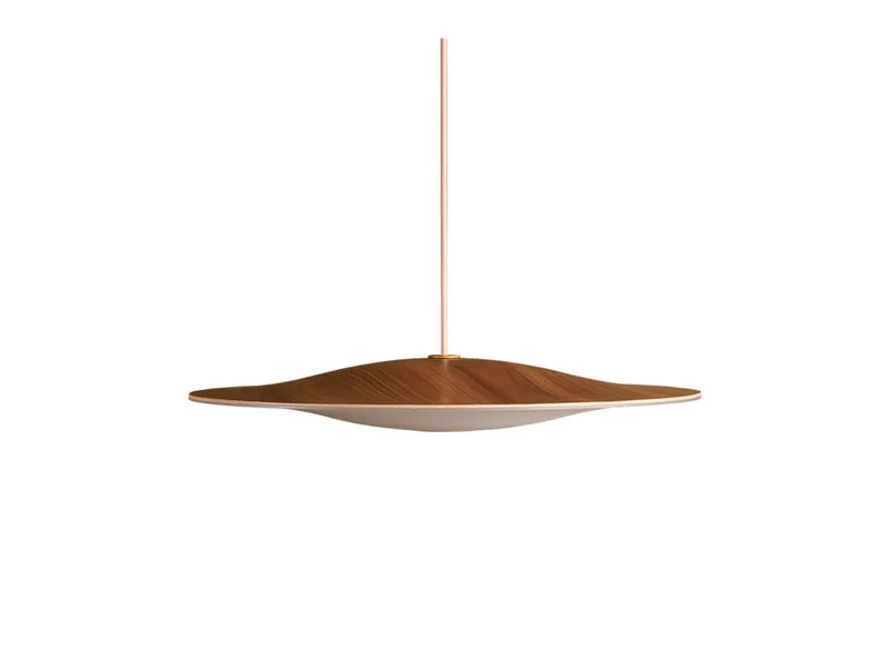 Sinus-Wood 550P LED Suspension Walnoot/Opaal de Piet Hein – photo du produit