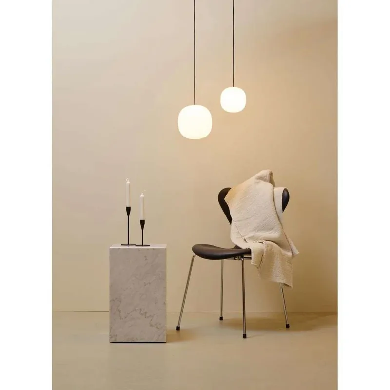 Superkube 200P Hanglamp Opal/Black de Piet Hein – photo du produit