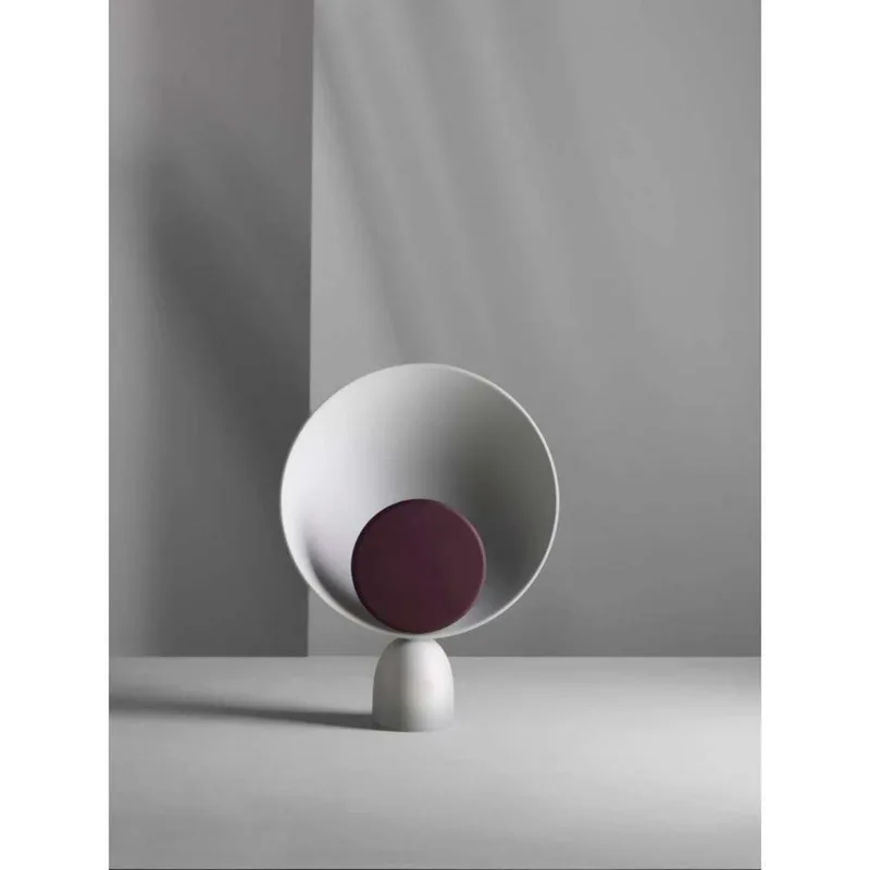 Blooper tafellamp, grijs/paars, 35 cm, dimbaar PLEASE WAIT to be SEATED - Woonkamer - Metaal van PLEASE WAIT to be SEATED – productfoto