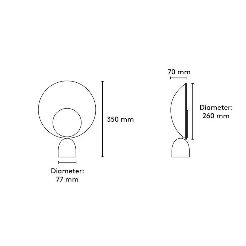 Blooper tafellamp, grijs/roze, 35 cm PLEASE WAIT to be SEATED - Woonkamer - Metaal van PLEASE WAIT to be SEATED – productfoto