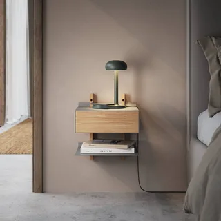 Tafellamp Emendo, groen, laadoppervlak by PLEASE WAIT to be SEATED in Smaragdgroen – product photo 2 of 4
