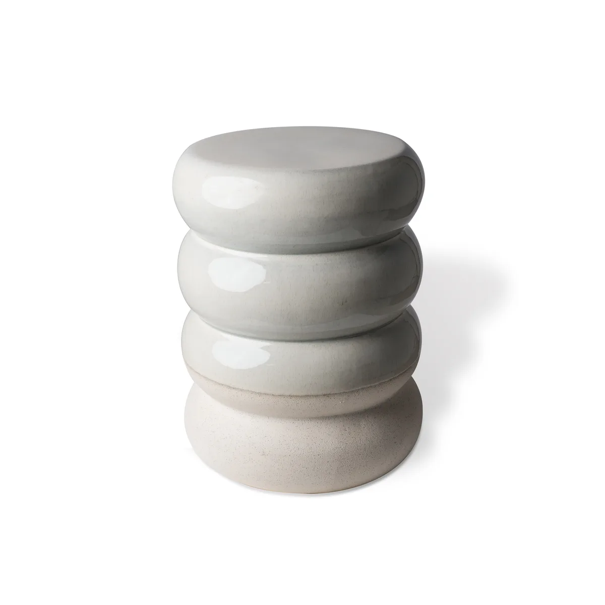 Tabouret en grès blanc Chubby de Pols Potten – photo du produit